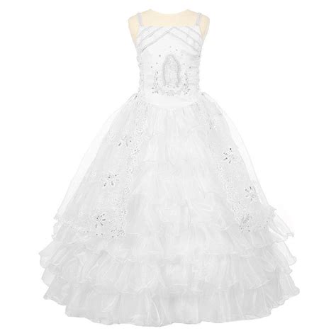 Michael Kors White First Communion, Wedding, Formal Lined 